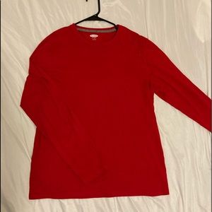 red long sleeve shirt from old navy,size large